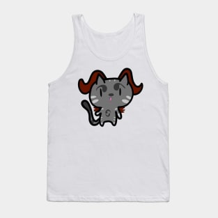 Evil cat flying Tank Top